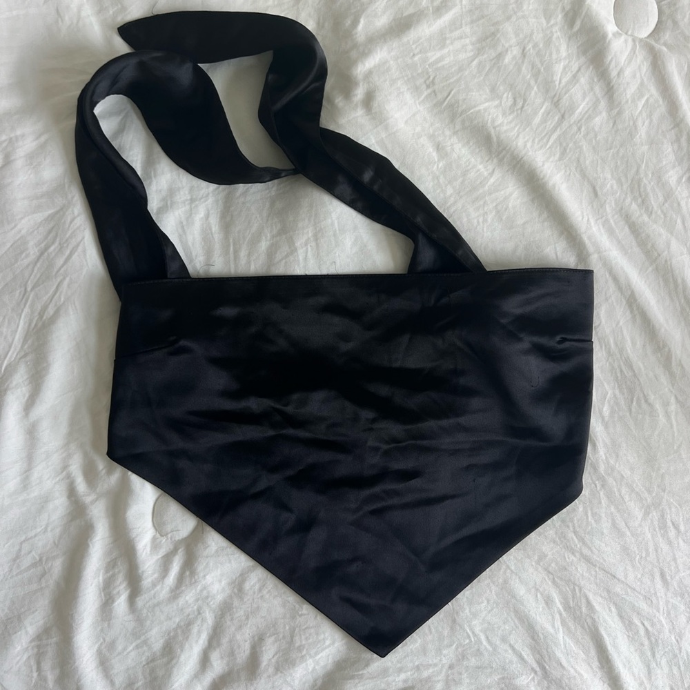 Forever 21 Satin Tie Back Top